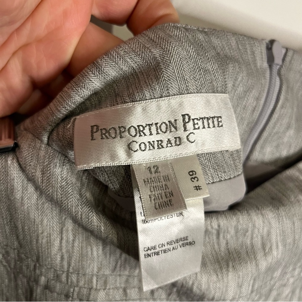 Proportion Petite Conrad C Silver Skirt. Size 12. - Picture 4 of 7
